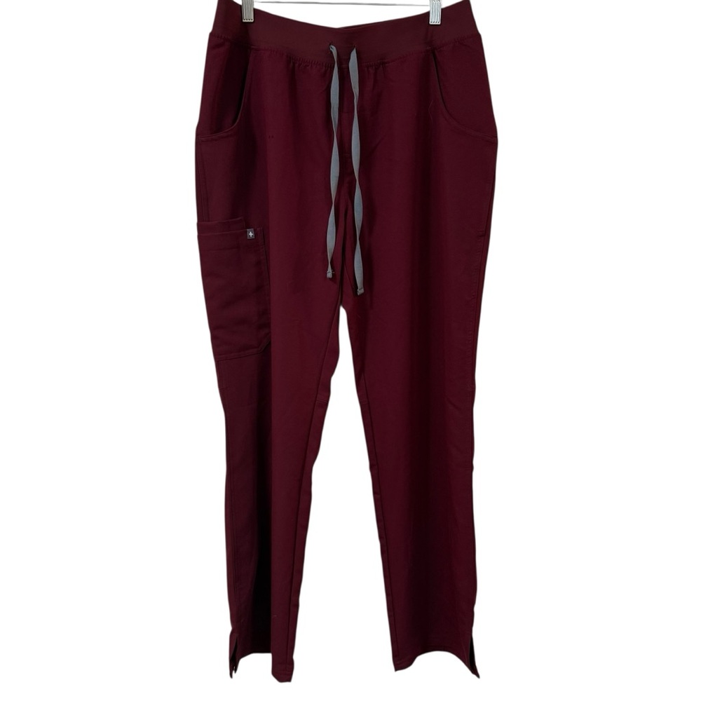 FIGS Kade men’s scrub pants burgandy maroon drawstring mens MEDIUM